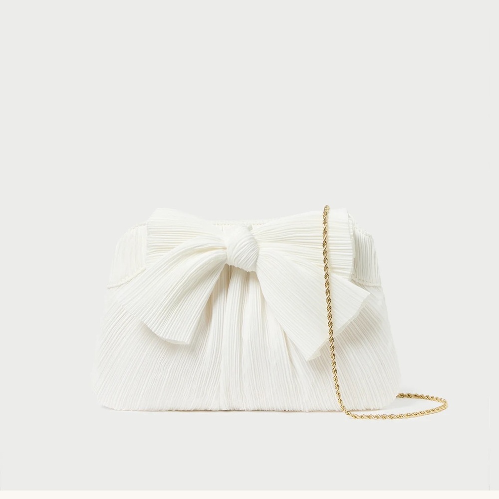 Loeffler Randall Pleated Bow Clutch